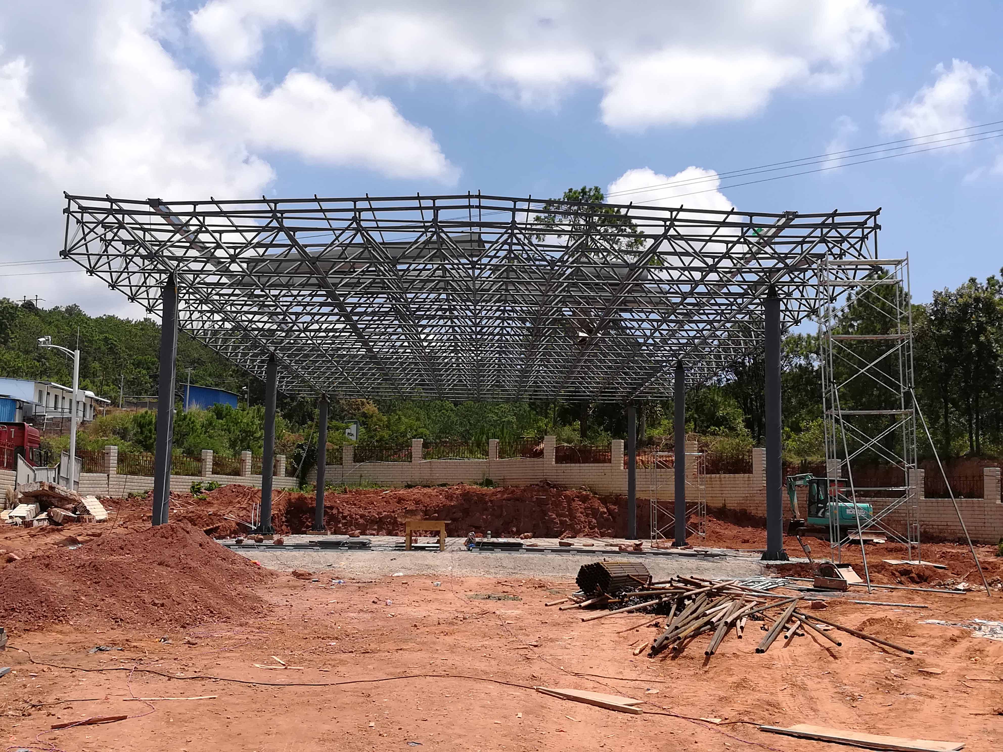 安陆加油站网架屋面