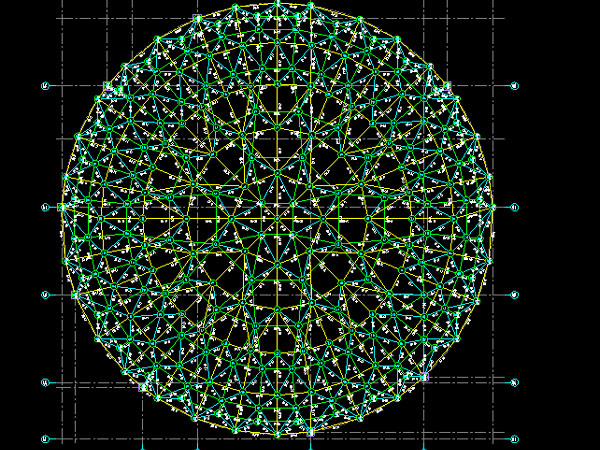 安陆明光正元广场圆形网架