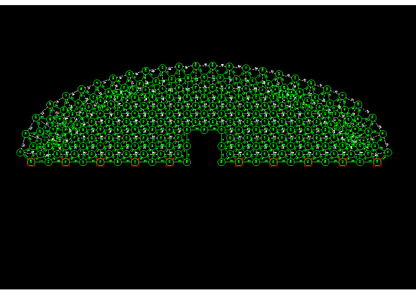 安陆锡林浩特91跨，1000米长干煤棚网架设计