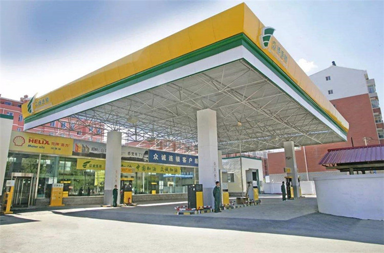 安陆加气站钢结构网架案例7